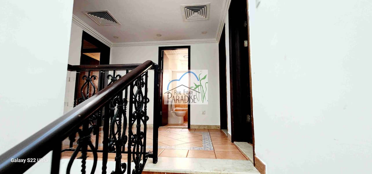 Available semi independent 4 bedroom all master pvt entrance /maid room/laundry room/private garden front /backyard lawn/shared s/pool rent in mirdif - Image 18