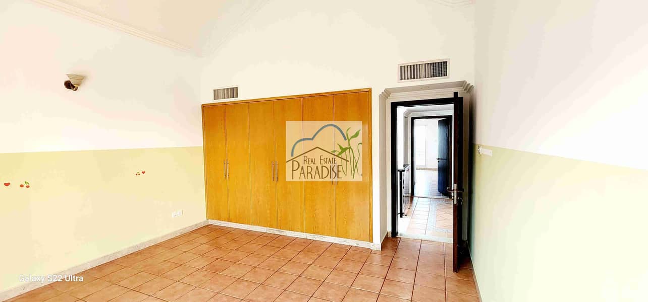 Available semi independent 4 bedroom all master pvt entrance /maid room/laundry room/private garden front /backyard lawn/shared s/pool rent in mirdif - Image 21