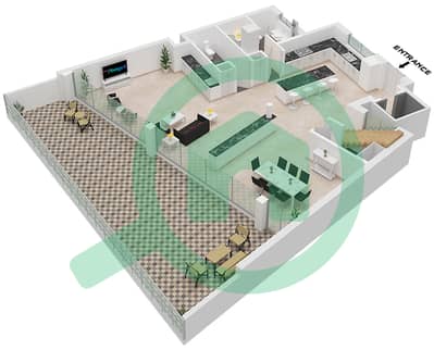 LIV Waterside - 3 Bedroom Villa Type F Floor plan