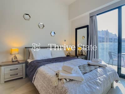Studio for Rent in Meydan City, Dubai - Azizi Riviera 41 | Furnished | Ready | Balcony