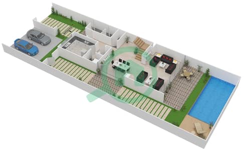 The Field - 3 Bedroom Townhouse Type TH-L Floor plan