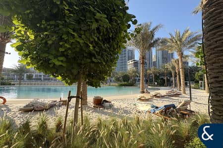 1 Bedroom Flat for Rent in Dubai Creek Harbour, Dubai - Pool View | Modern Design | Unfurnished