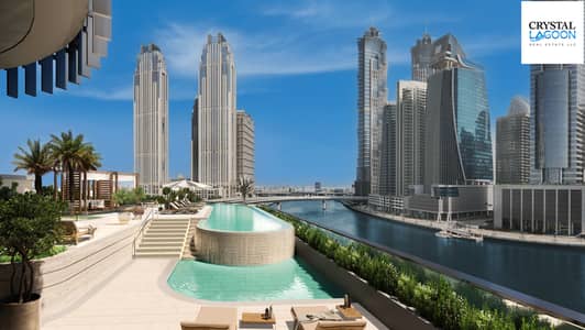 1 Спальня Апартамент Продажа в Бизнес Бей, Дубай - One River Point_Pool. jpg