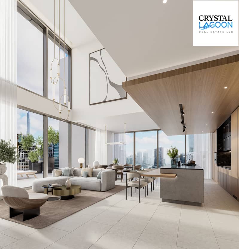 10 One River Point_Duplex living and dining. jpg