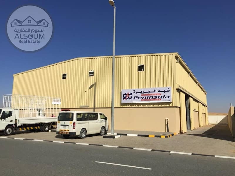 BRAND NEW WAREHOUSE IN SAJJA - ALHANOO INDUSTRIAL CITY