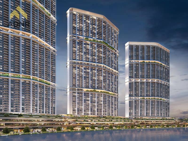 5 A6_DIMOND TOWER_CANAL SIDE_NIGHT VIEW_RENDER. jpg