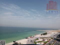 شقة جاهزة للسكن بإطلالة خلابة على الشاطئ، غرفتين وصالة، مطلة على البحر في كورنيش ريزيدنس | مساحة ٢٥٥٠ قدم مربع | مفروشة بالكامل | خطة دفع متاحة