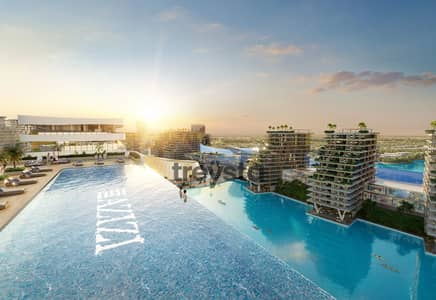 Studio for Sale in Dubai South, Dubai - Azizi-Venice_A-003_Infinity-Pool-View_01-scaled. png