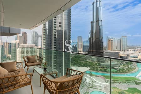 Furnished | 3bed+M | Burj Khalifa View | Mid Floor