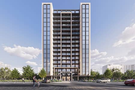 迪拜体育城， 迪拜 1 卧室公寓待售 - Urban - Park Residences Building - Day. jpg