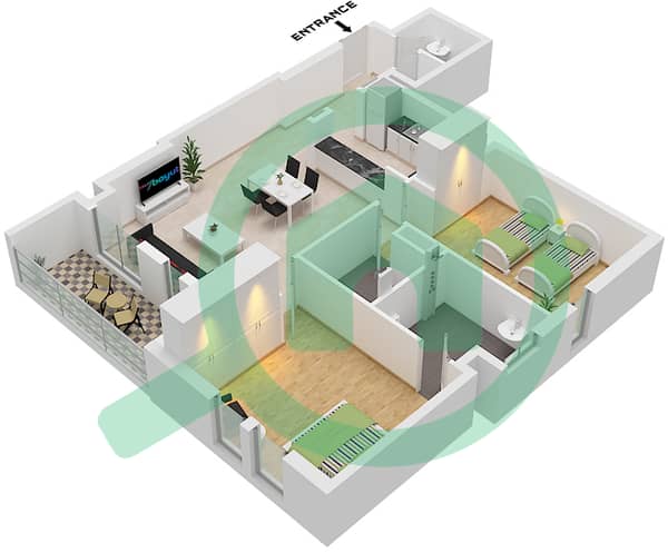 Type A1 Unit 3,6 Floor 9-16