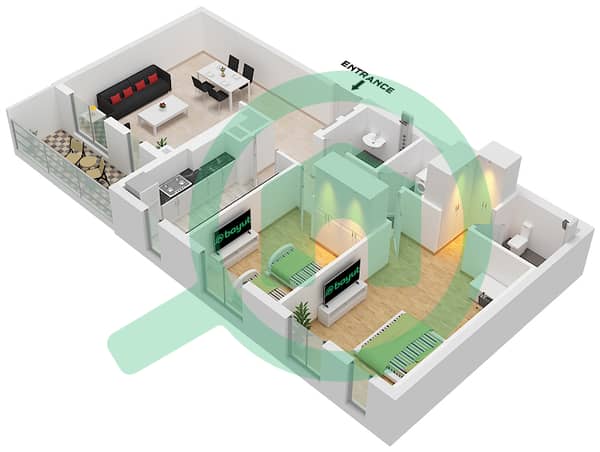 Type I Unit 1,8 Floor 1,8