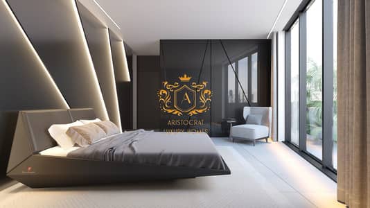 2 Cпальни Апартамент Продажа в Мейдан Сити, Дубай - Gray Bedroom. jpg