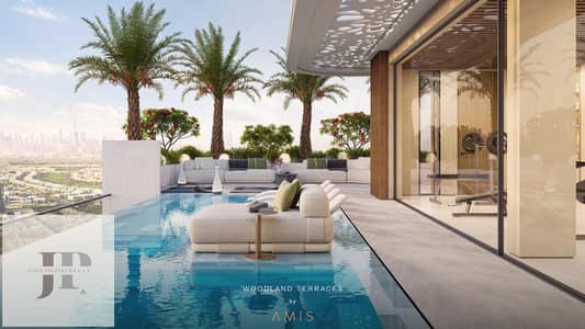 فلیٹ 3 غرف نوم للبيع في مدينة محمد بن راشد، دبي - Woodland Terraces by AMIS - Pool View  (1). jpg