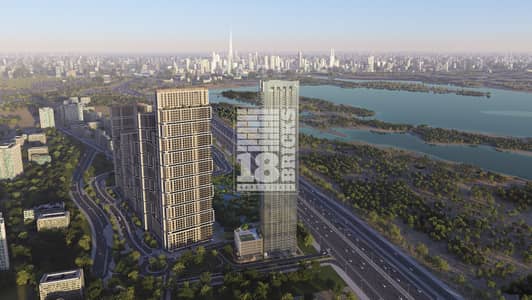 4 Bedroom Apartment for Sale in Sobha Hartland, Dubai - Aerial Shot. jpg