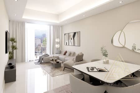 阿尔努艾米亚， 阿治曼 1 卧室单位待售 - 3. Living-room-1. png