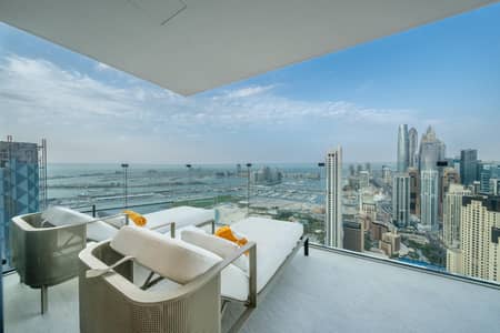 2 Bedroom Apartment for Rent in Jumeirah Beach Residence (JBR), Dubai - Private Pool | Furnished | Sea and Skyline View