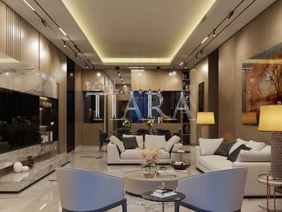 2 Cпальни Апартамент Продажа в Дубай Харбор, Дубай - Living room. jpg