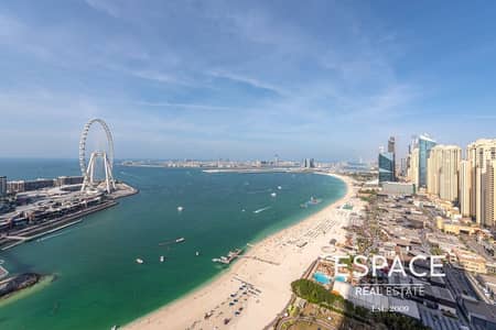 4 Bedroom Apartment for Rent in Jumeirah Beach Residence (JBR), Dubai - Sea View| Premium Upgrades | Furnished
