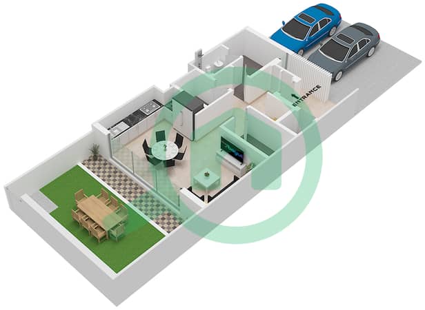 Type B Unit TH5,7-8-M2,TH6-M3,TH7-M4 Floor Ground
