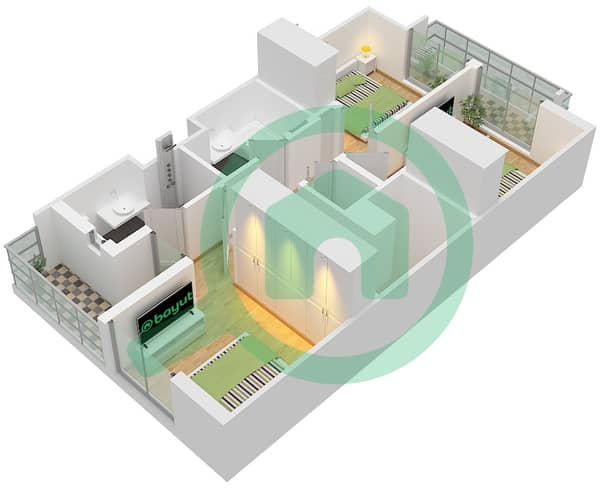 Type B Unit TH5,7-8-M2,TH6-M3,TH7-M4 Floor First