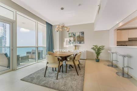 2 Bedroom Flat for Rent in Jumeirah Beach Residence (JBR), Dubai - Fully Furnished| 2 Parking| Beach Access| Sea View