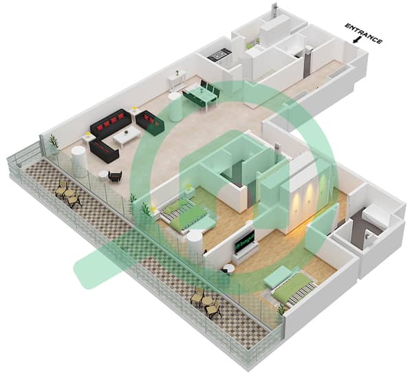 Type A Unit B2 Floor 2-4