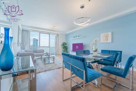 3 Bedroom Flat for Rent in Jumeirah Beach Residence (JBR), Dubai - Living 1. jpg
