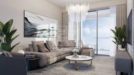 2 Bedroom Apartment for Sale in Muwaileh, Sharjah - living-room-render-almamsha-souks. jpg