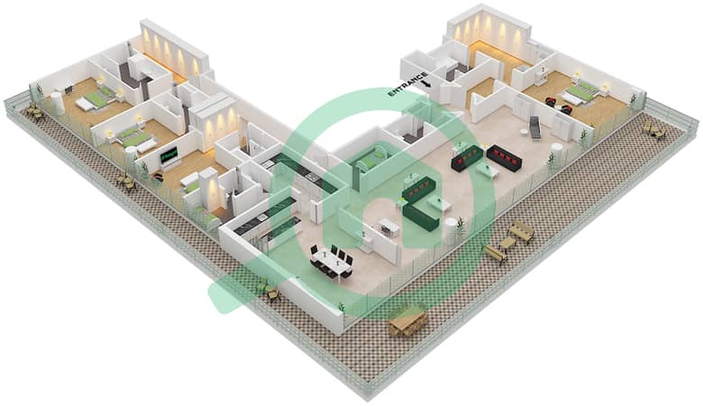 Type E Unit B1 Floor 5-8