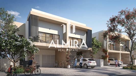 2 Bedroom Townhouse for Sale in Yas Island, Abu Dhabi - Dahlias_Floorplans_With_Renders_-CGIs-1. JPG