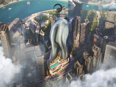 商业湾， 迪拜 3 卧室公寓待售 - BUGATTI RESIDENCES BY BINGHATTI _Aerial View_. jpg