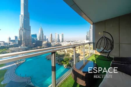 3 Bedroom Apartment for Sale in Downtown Dubai, Dubai - Burj Khalifa and Fountain View |3 Bedroom