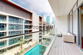 Well-Furnished | Wooden Floor | Pool View | Vacant