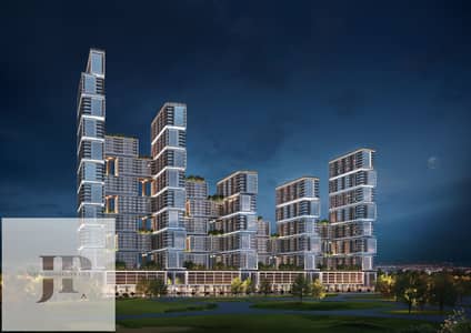 苏巴哈特兰社区， 迪拜 1 卧室单位待售 - Sobha One - Evening Shot. jpg