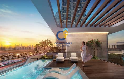 3 Bedroom Apartment for Sale in Motor City, Dubai - TAKAYA_Pool 1_1. png