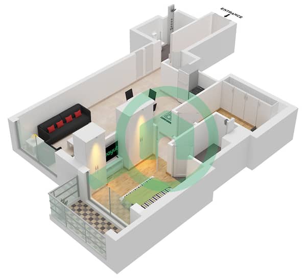 Type C (Variant 2) Unit 9 Floor 8-16,21-29,33-41,46-55