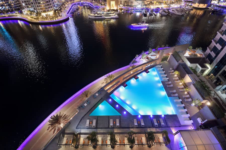 10 Pool Night View. JPG