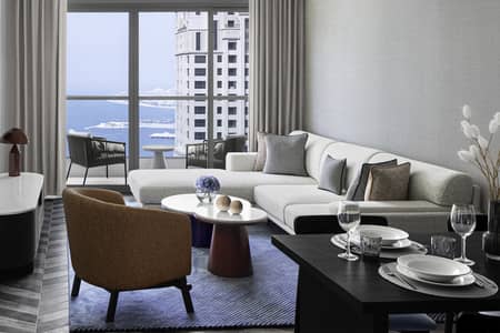 فلیٹ 2 غرفة نوم للايجار في دبي مارينا، دبي - 2 Bedroom JBR View - with dining. jpg