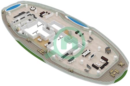 科莫公寓 - 5 卧室顶楼公寓单位1 FLOOR 68戶型图