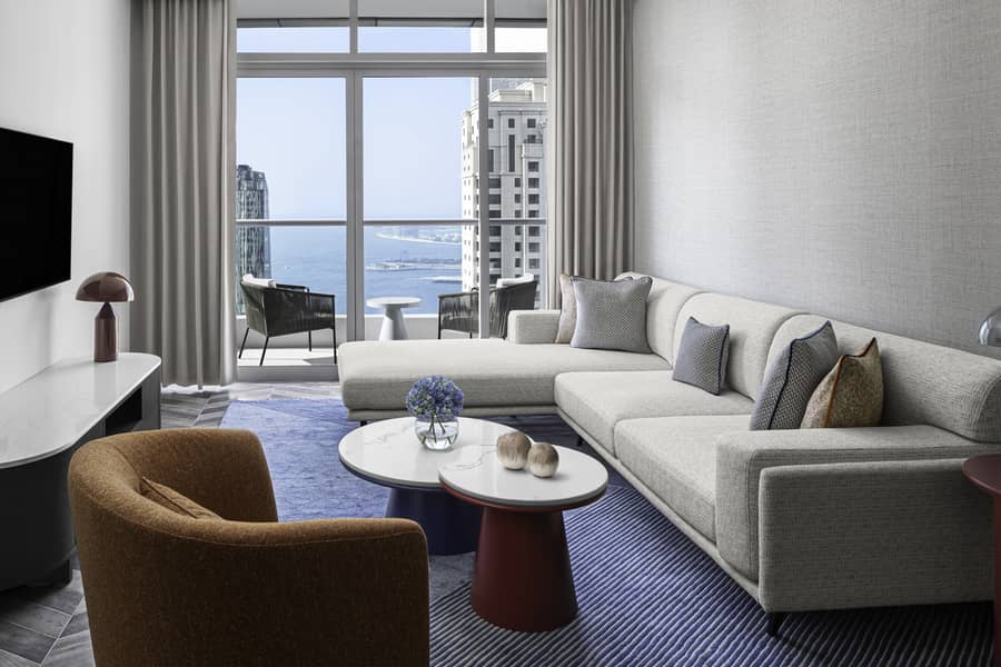 2 2 Bedroom JBR view - Living area. jpg