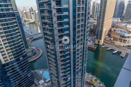 2 Bedroom Flat for Rent in Dubai Marina, Dubai - Partial Marina  | Prime Location | Unfurnished