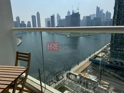 Studio for Sale in Business Bay, Dubai - Full Canal View | Mid floor | Ready to move