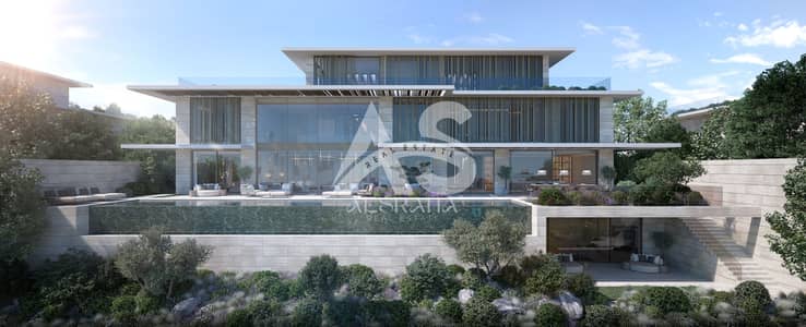 5 Bedroom Villa for Sale in Al Hudayriat Island, Abu Dhabi - EXT_FRONTAL_PISCINA. jpg
