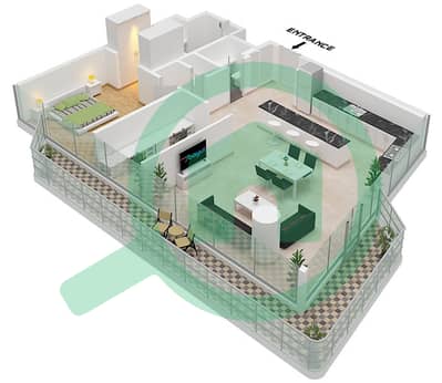 The Source - 1 Bed Apartments Type C Floor plan