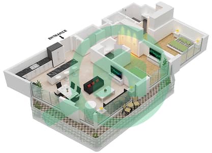 The Source - 2 Bed Apartments Type A Floor plan