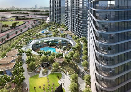 1 Bedroom Apartment for Sale in Motor City, Dubai - Sobha Solis - Podium. jpg