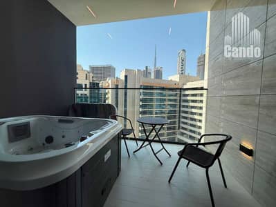 Studio for Rent in Business Bay, Dubai - Burj Khalifa View - Brand New - Mid Floor