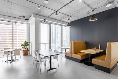 商业湾， 迪拜 写字楼待租 - Regus Telus Sky 5713 Calgary Canada Business Lounge. jpg
