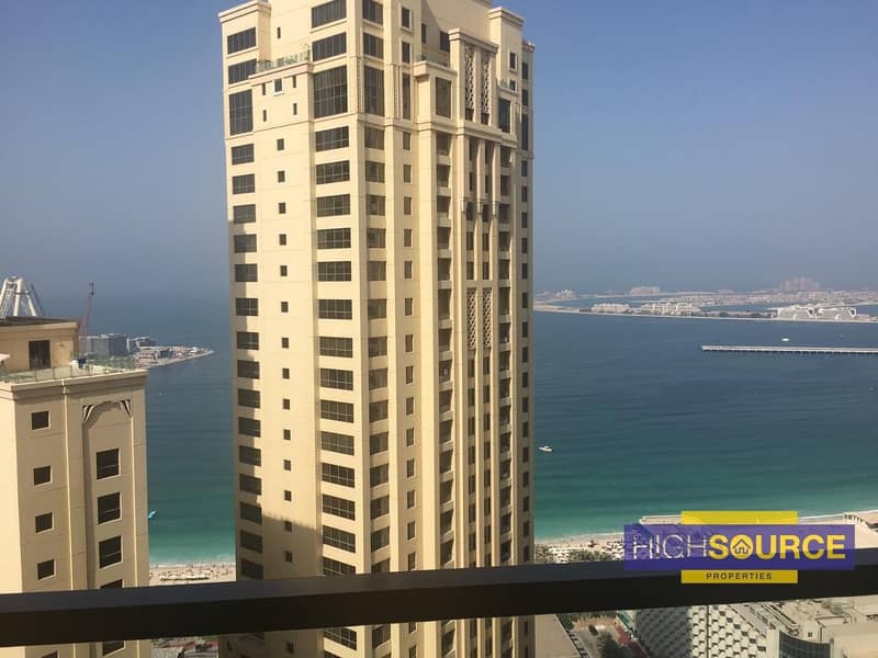 Fully Furnished 2 Beds with Full Sea View in Rimal-1 at JBR.